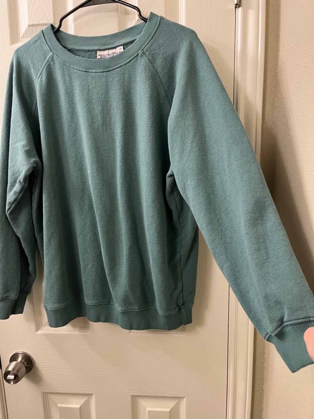 Jungmaven Bonfire Raglan Crewneck Sweatshirt - Teal - M - Picture 4 of 5